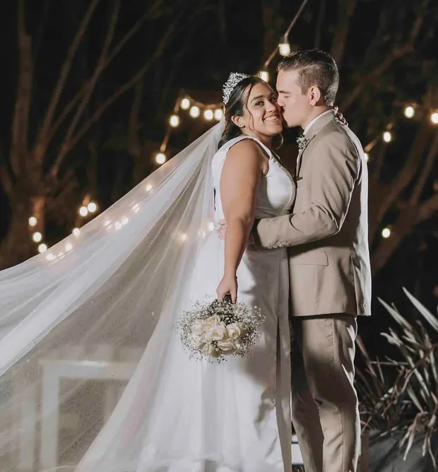 Novios el día de su boda