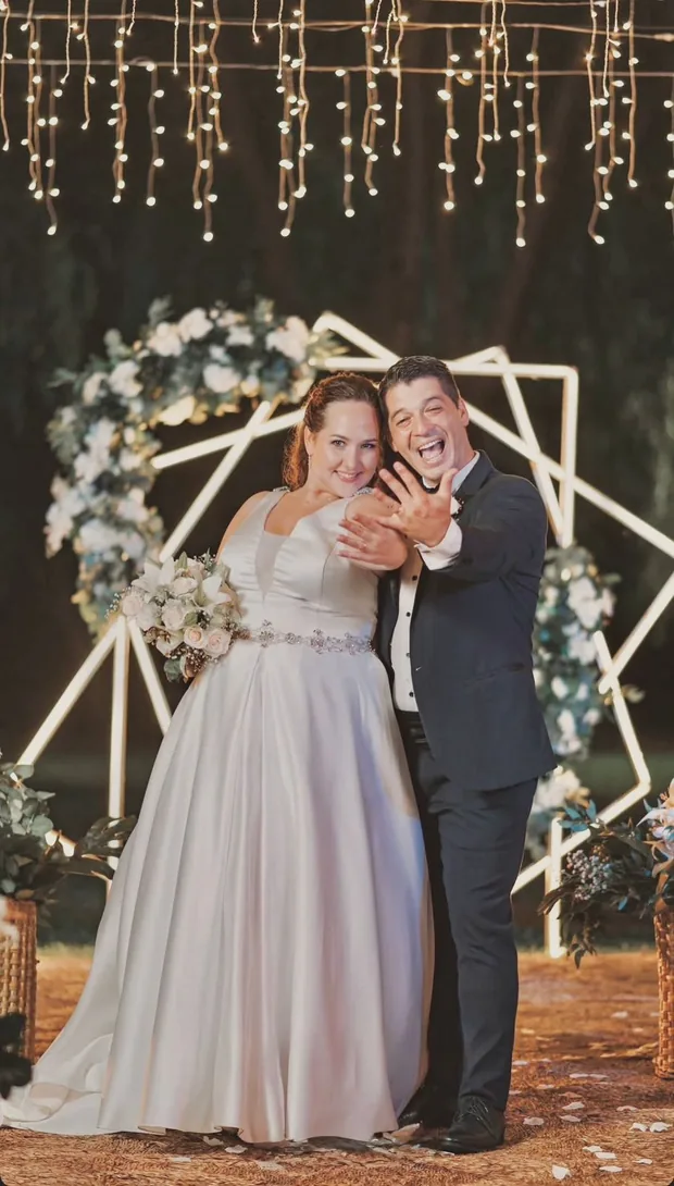 Novios en la ceremonia
